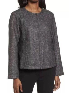 Eileen Fisher Wool Hemp Texture Jacket - size small